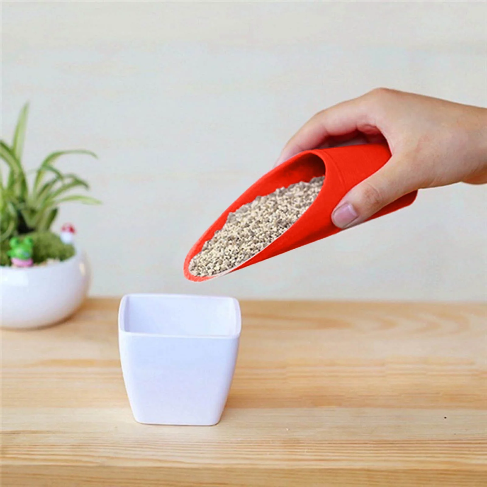 Vegetable Mix Plastic Bucket Shovel Soil Garden Potted Succulent Tool Soil Scoop Bucket Shovel Plastic Garden Tools