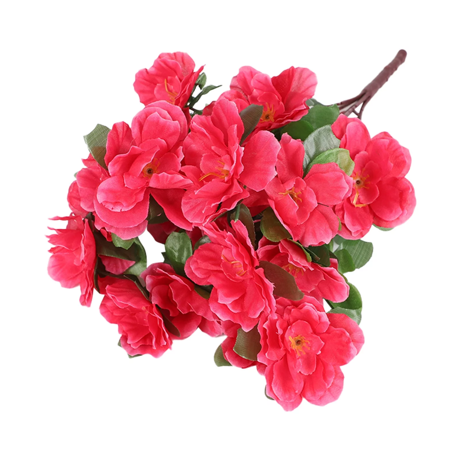 HALJEN Artificial Indoor Small Trailing Azaleas Flower Decoration Flower Bed Horticultural Layout Project Inserted Ground Silk Flower Shopping Mall Real Estate Scenic Spots Landscaping