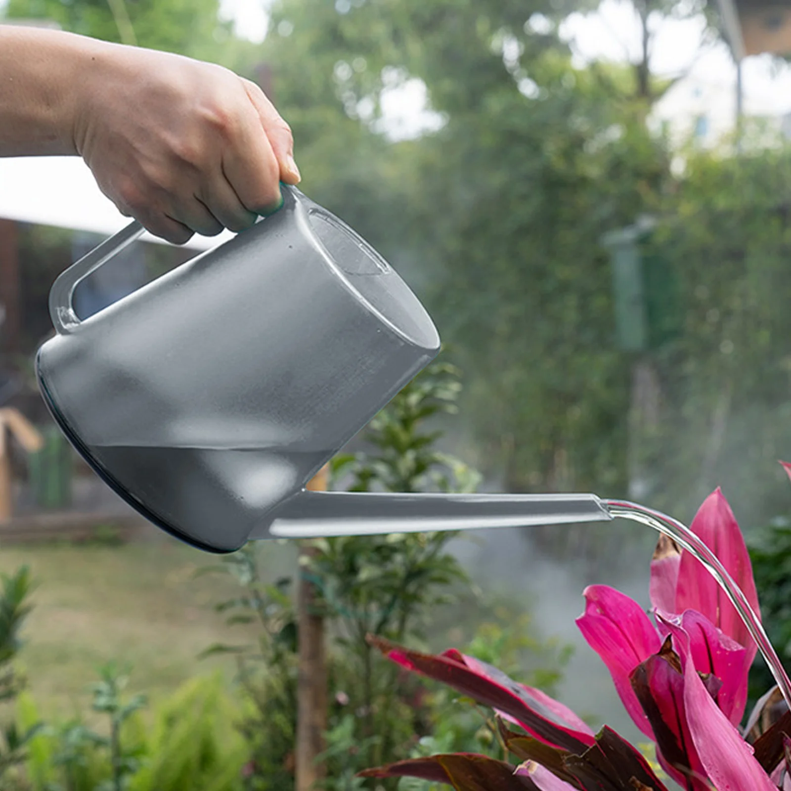 iju7gthy Flying Device 4th of July Indoor Garden Watering Pot with Llong Spout Large Watering Pot Plastic Watering Pot