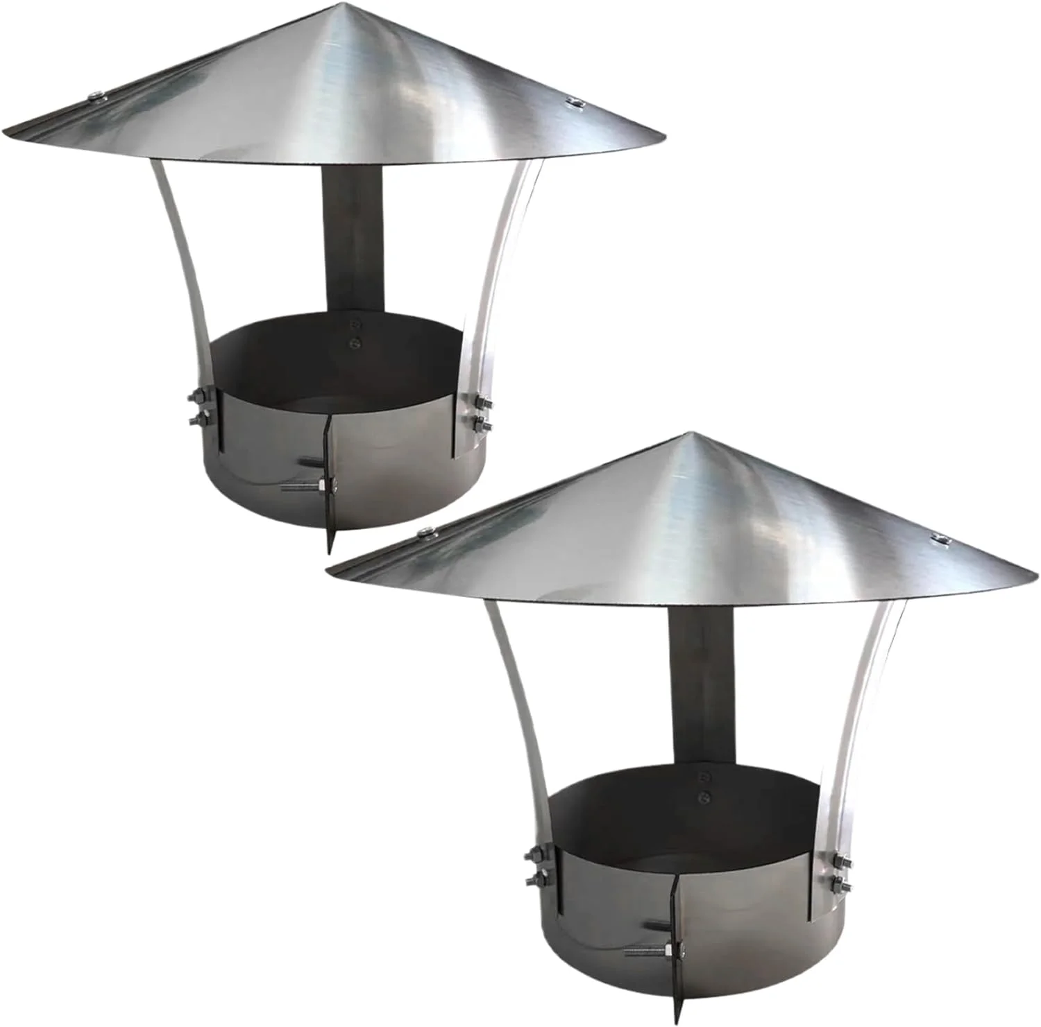 All Weather Chimney Cap, 5 Inch Fireplace Chimney Caps, Chimney Rain Cap, Round Cone Top Chimney Cover for Outside, Roof Top Chimney Caps