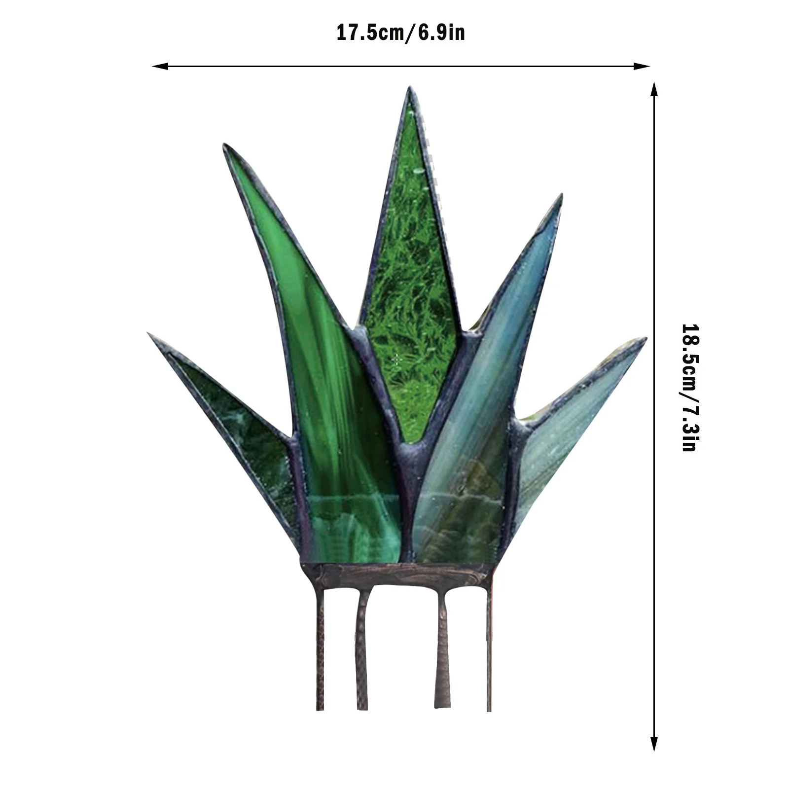 SIfdSeng Miniature Stained Acrylic Cute Agaves Aloe Potted in Ceramic Stained Agaves Aloe Potted in Terra Cotta Planter Pot Father's Day Gifts From Daughter and Son in Law