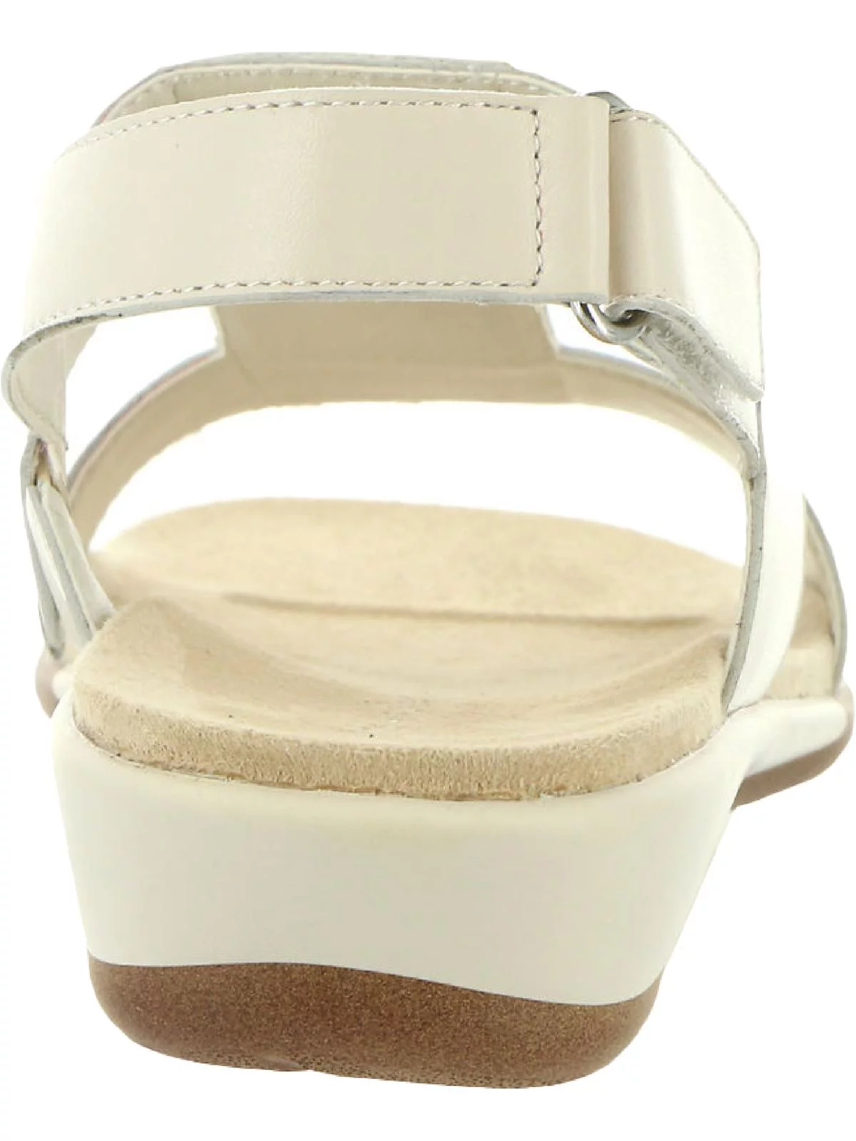 Easy Spirit Womens Hazel Leather Embellished Flat Sandals