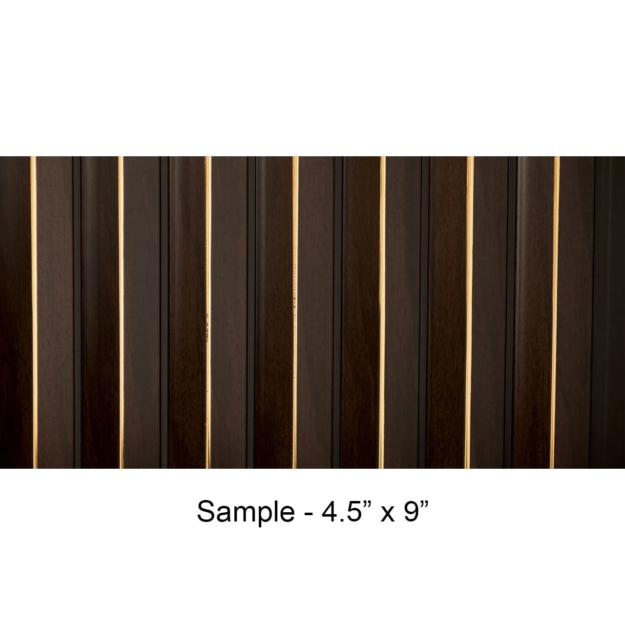 MG-1504 Gilded Peaks Wood Slat Walls Sample 4.5 in x 9 in, Mahogany - 1 Piece