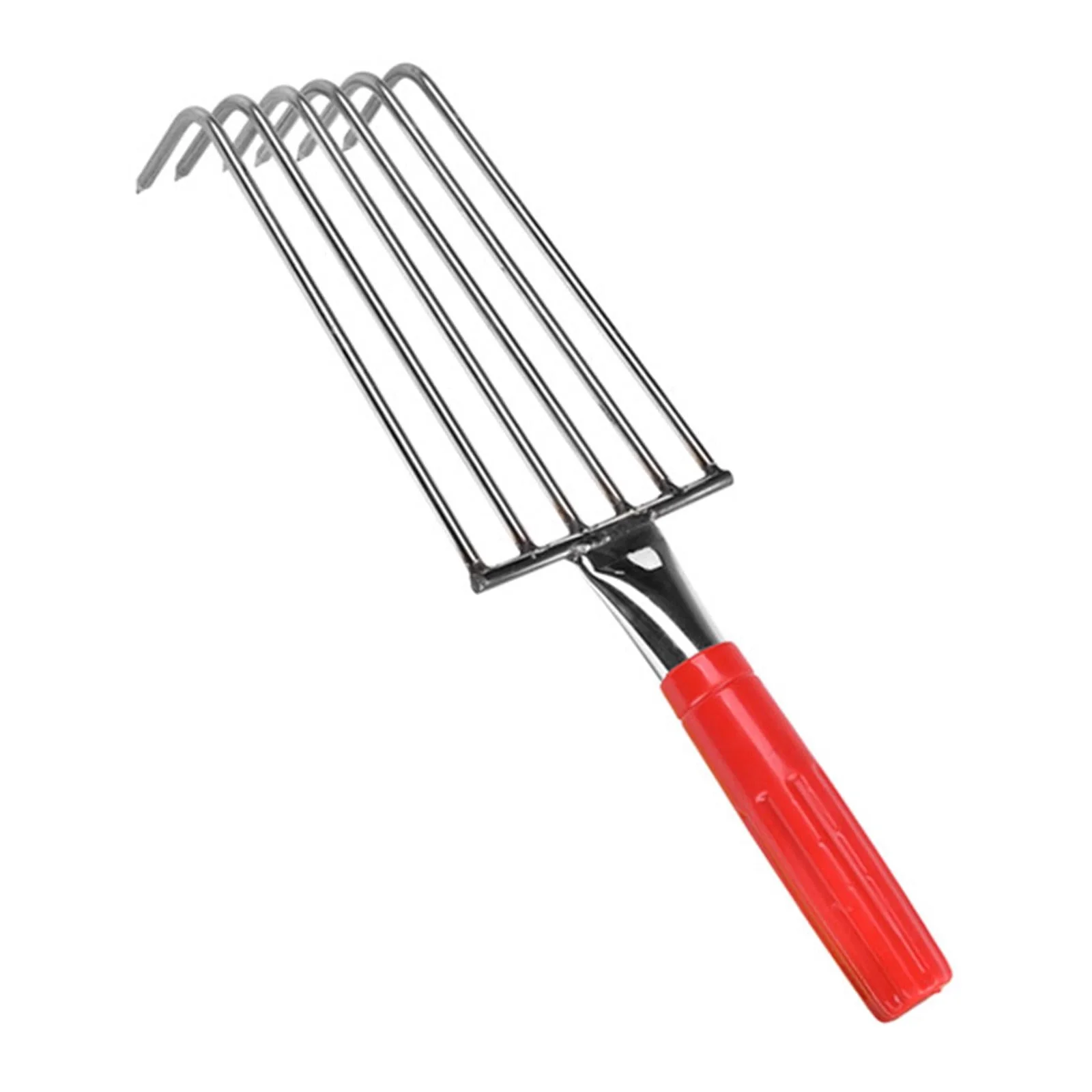 Beach Shell Rake, Weeding Removal Tool, Lightweight Seafood Digging Rake, Stainless Steel Gardening Hoe for Garden Lawn 32cm