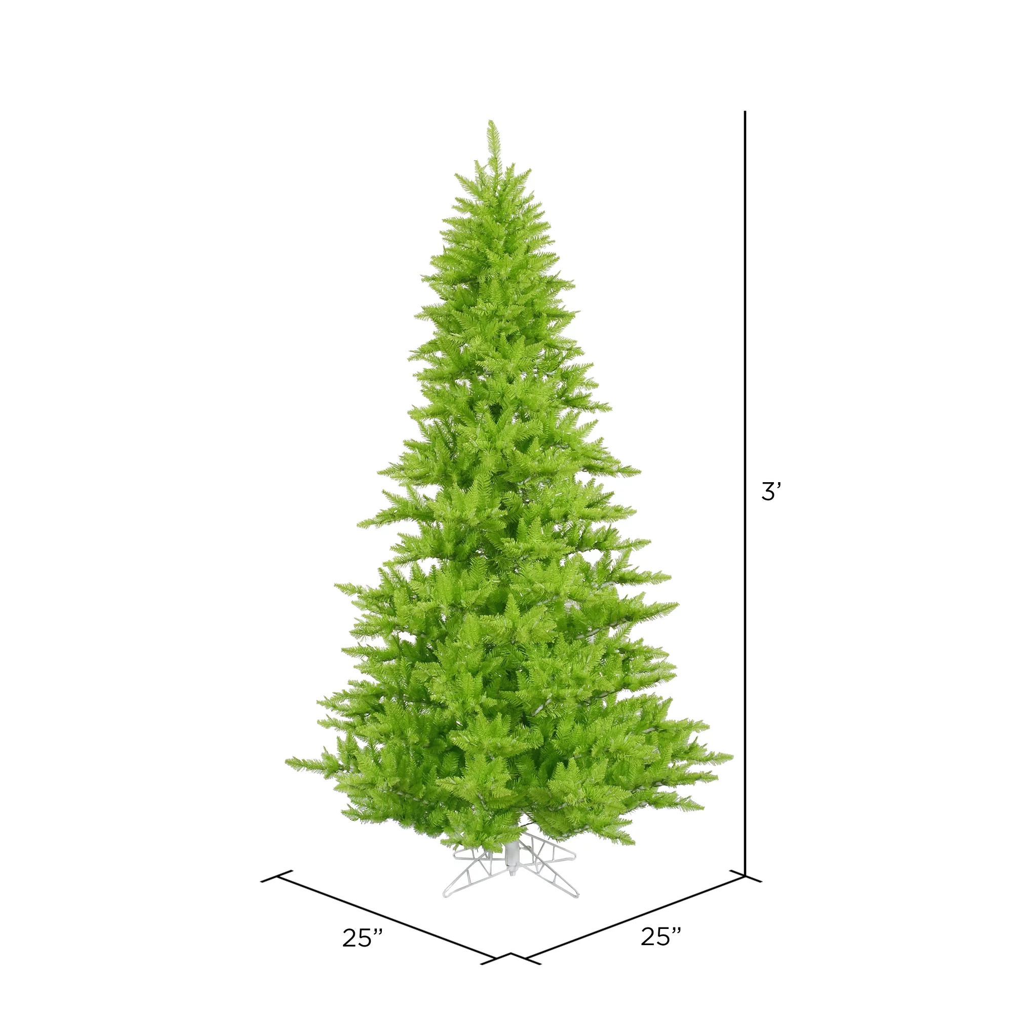 Vickerman 3' Lime Fir Artificial Christmas Tree, Unlit