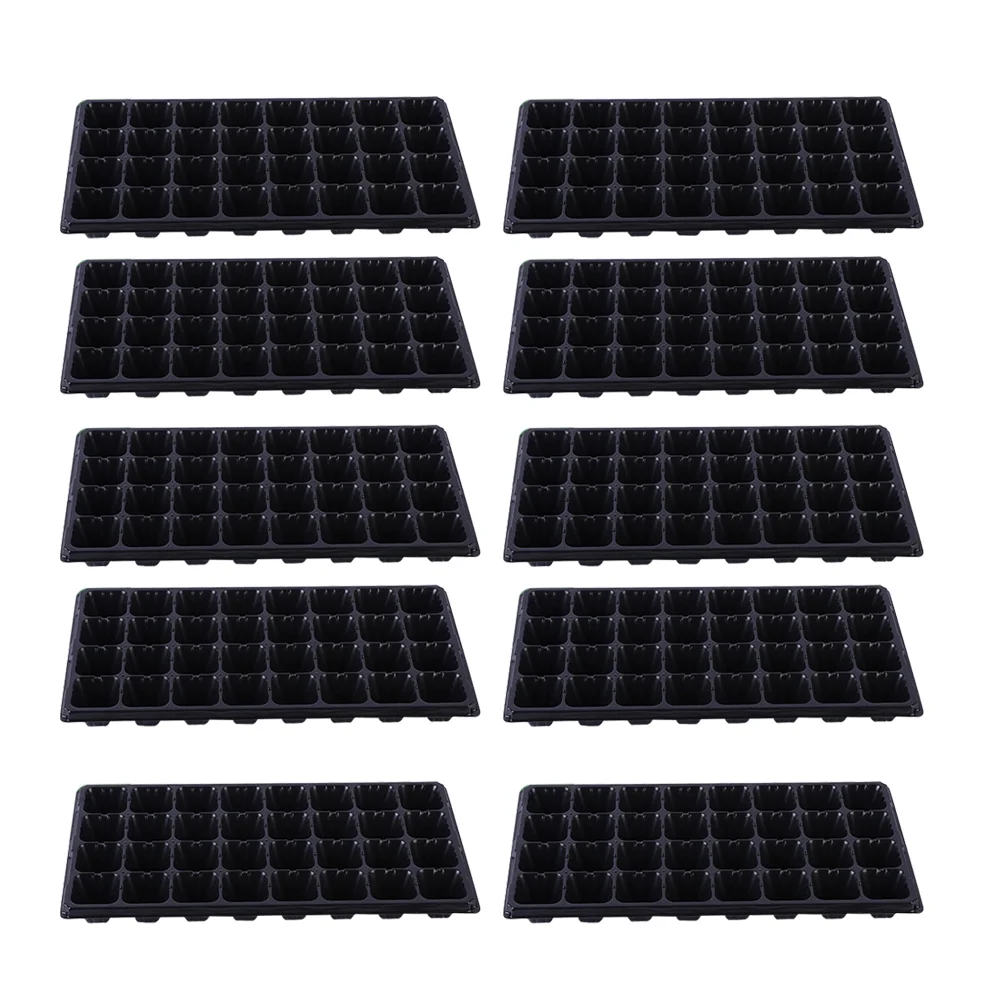 10 Pcs Plant Tags Contribo Herb Labels Seedling Box Starter Tray Planting Germination Plates Trays Growing Plastic