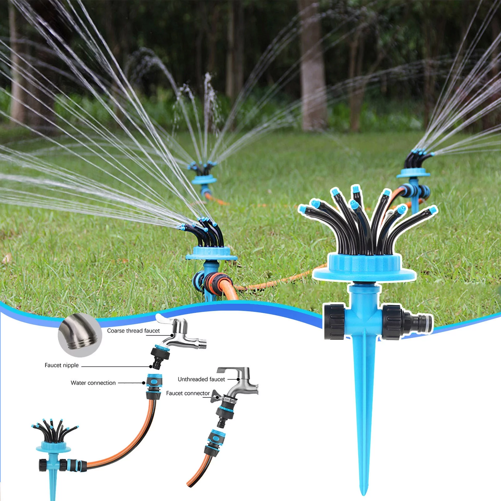 Hiroekza drip irrigation system,sprinklers for yard,sprinkler,irrigation system for garden,sprinkler head,irrigation system,garden watering system,sprinkler system,lawn sprinkler,gardening supplies