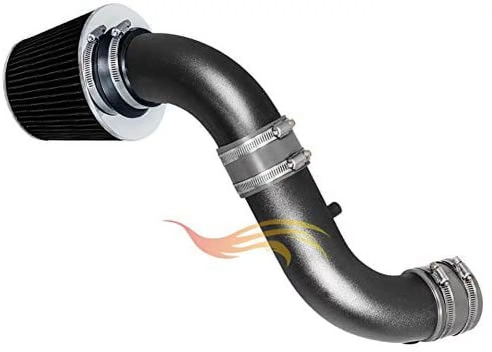 RW SERIES - MATTE BLACK PIPE GRAY - SHORT RAM INTAKE Compatible For 07-09 Dodge Nitro 3.7L V6