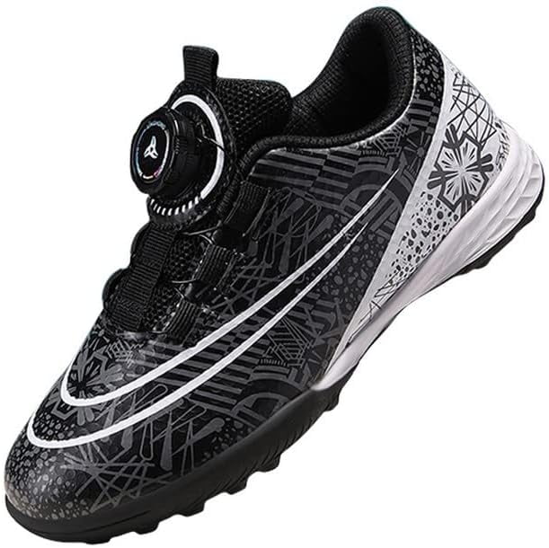 Soccer Shoes for Boys Girls Non-Slip Soccer Cleats Lightweight Football Cleats and Indoor Soccer Shoes Kids