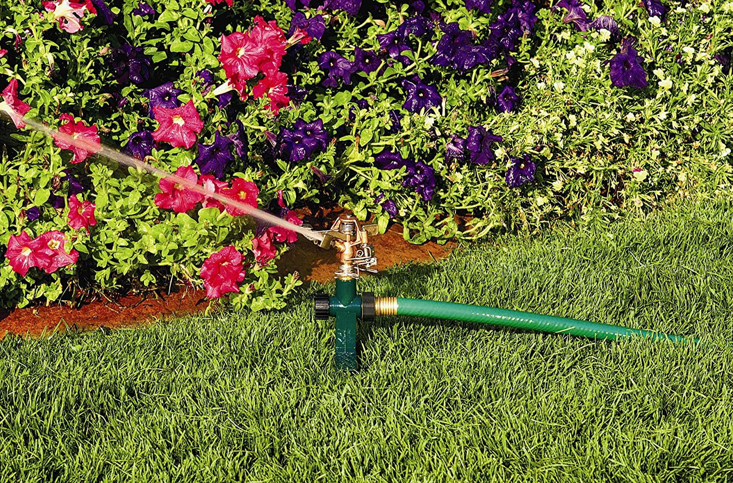 Orbit 3 Pack Heavy Duty Lawn Impact Sprinkler Head with Step Base