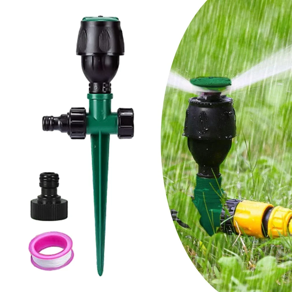 360° Rotating Adjustable Garden Lawn Water Sprinkler Grass Irrigation Sprayer