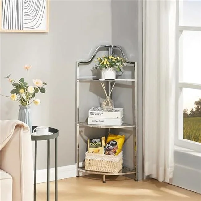 Nuegear TM57663 Tier Corner Plant Stand Bookshelf