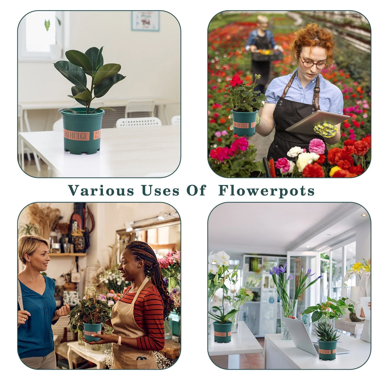 1-30 Gallon Plant Grow Bags Fabric Pot Nursery Soil Bag Thickened Nonwoven Bag