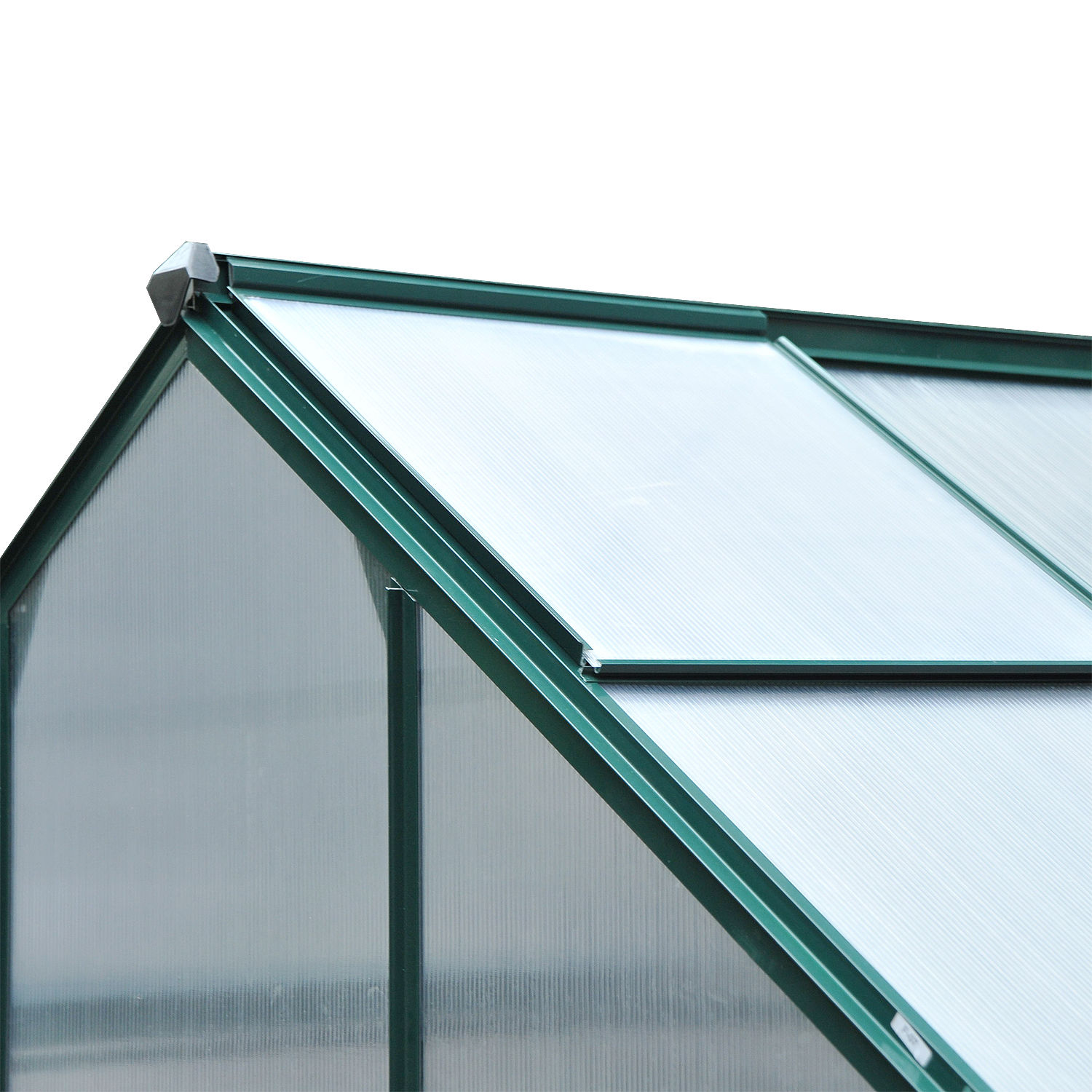 Outsunny 6' x 4' x 7' Twin Wall Polycarbonate Walk-In Garden Greenhouse