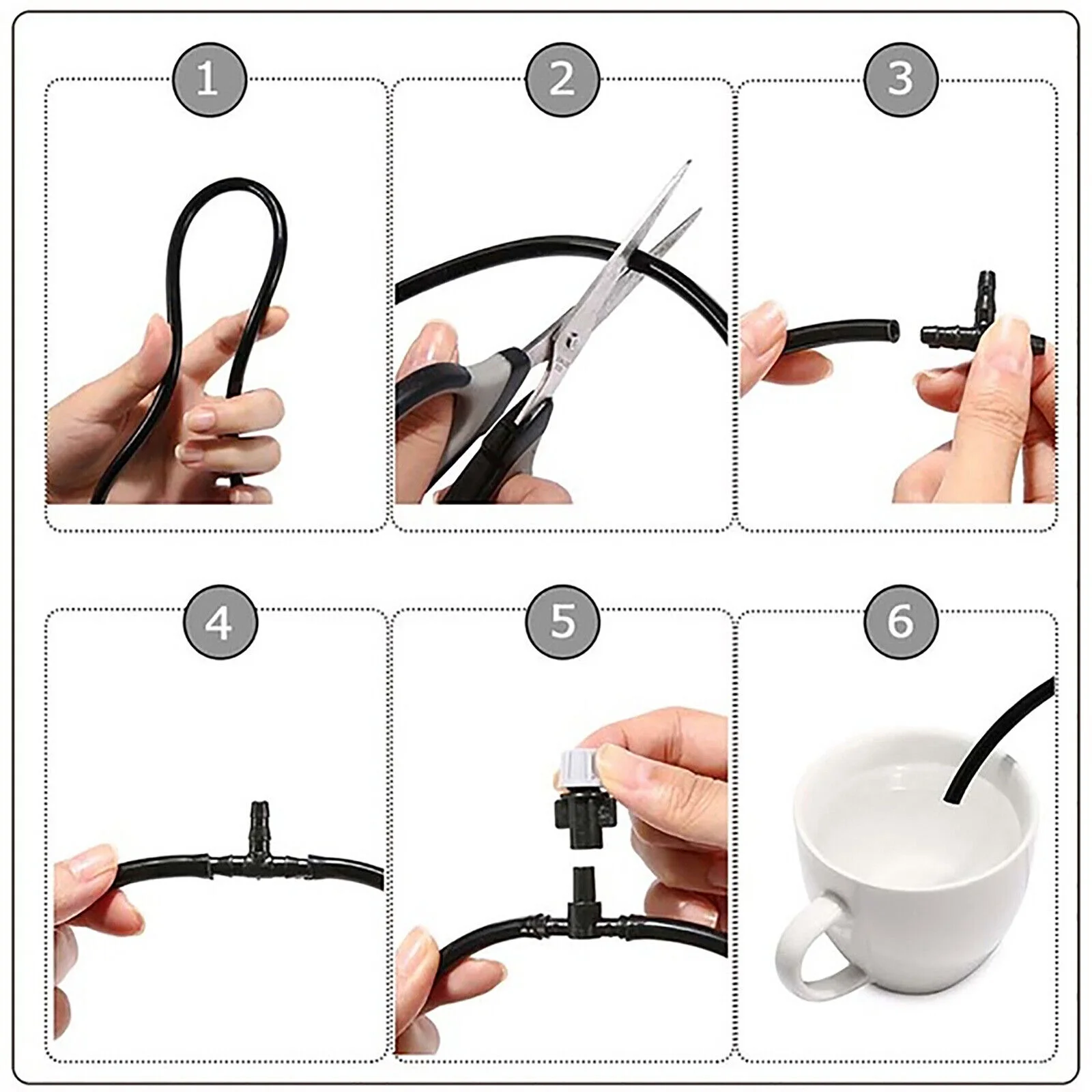 Garden Automatic Watering Drip Irrigation System Fog Nozzles irrigation System