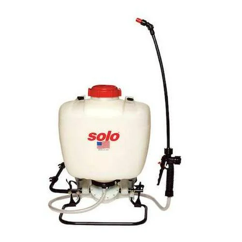 4 gal. Backpack Sprayer, Polyethylene Tank, Cone, Fan, Jet Spray Pattern, 48  Hose Length
