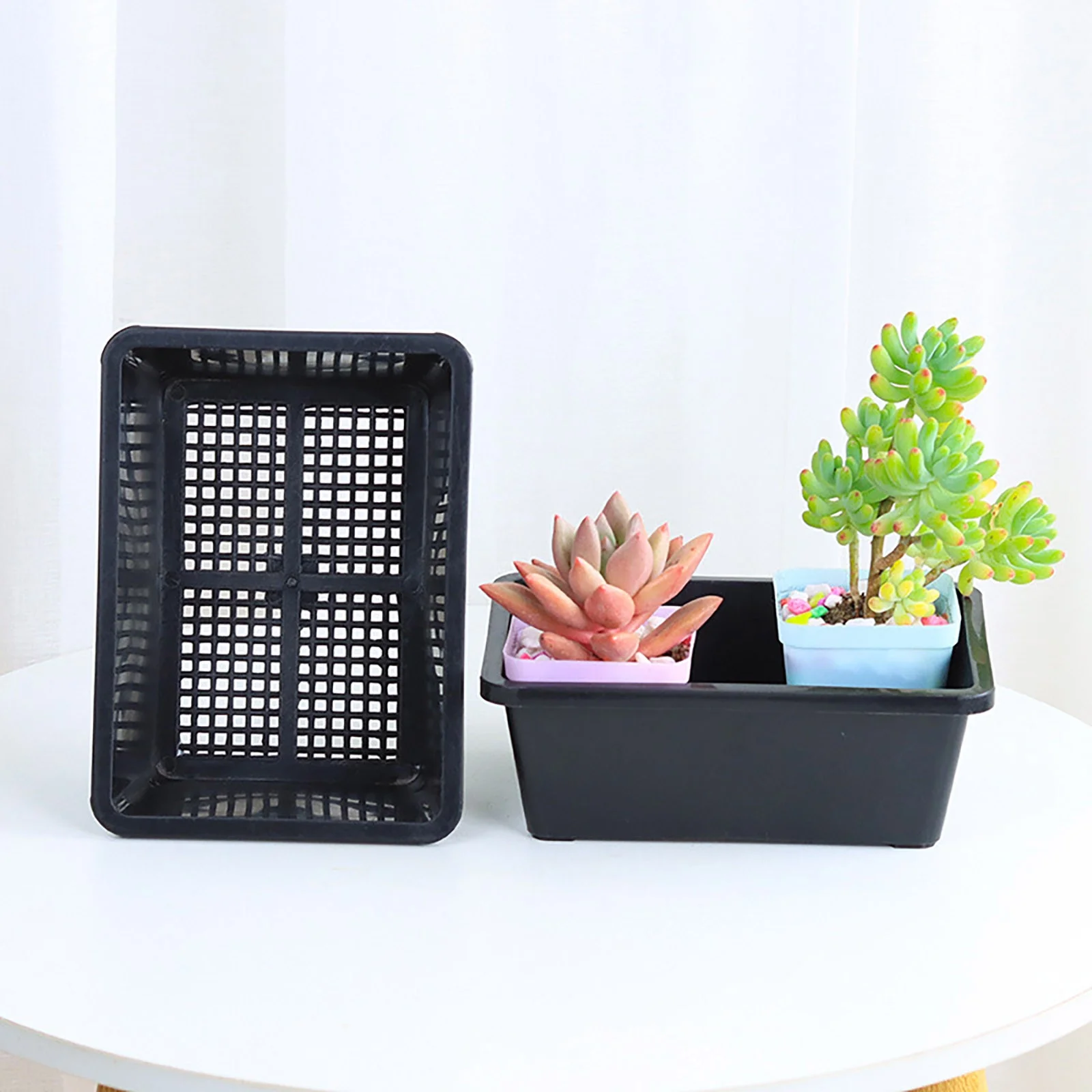 Bnnlsa Flower Pots Gardening Home Use Small Seedling Pots Plastic Plants Organization Storage Succulent Seeding Pots