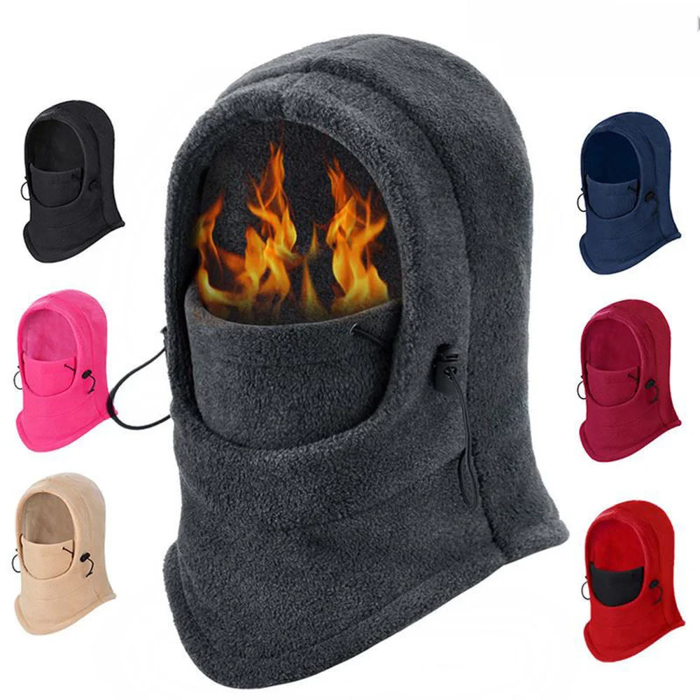 Windproof Fleece Neck Winter Warm Balaclava Ski Full Faces Mask for Cold Weather