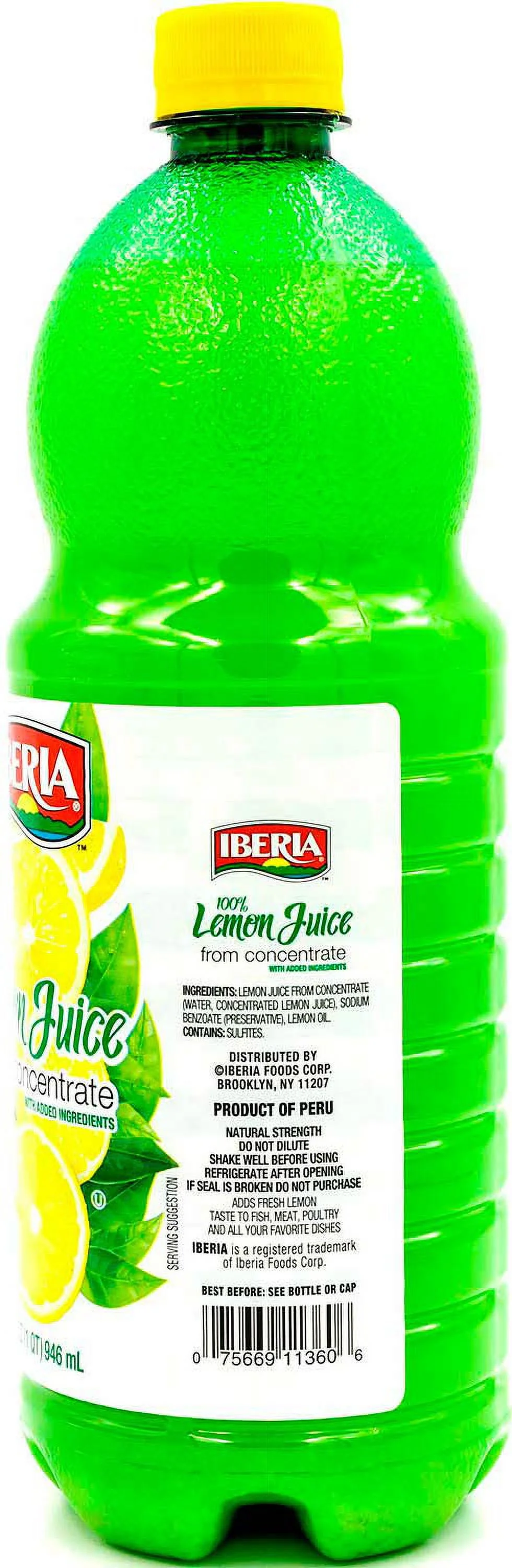 Iberia Lemon Juice From Concentrate, 32 Fl Oz