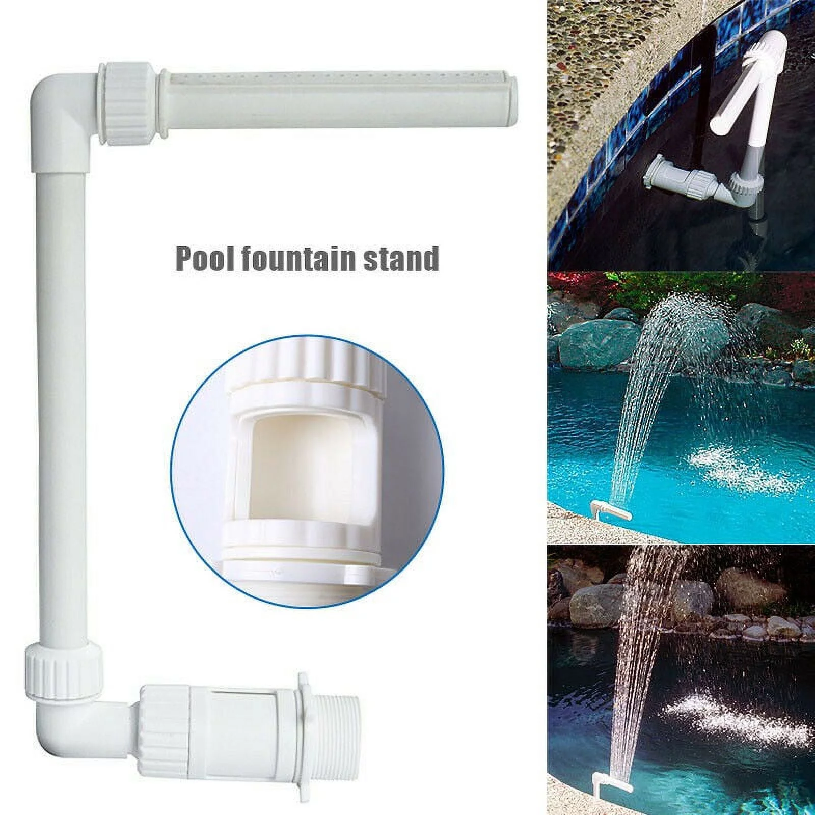Ruibeauty Swimming Fish Pool Waterfall Fountain Adjustable Water Pools Decoration