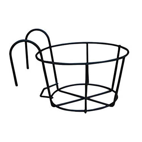 Vertical Hanging Planter Hanger Over Railing and Fence Flower Pot Holder Wall-Mounted Potted Plants Rack for Garden Balcony