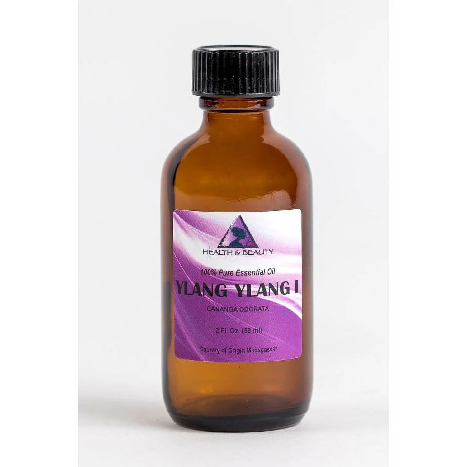 YLANG YLANG ESSENTIAL OIL ORGANIC AROMATHERAPY PURE GLASS BOTTLE 2 OZ, 59 ml
