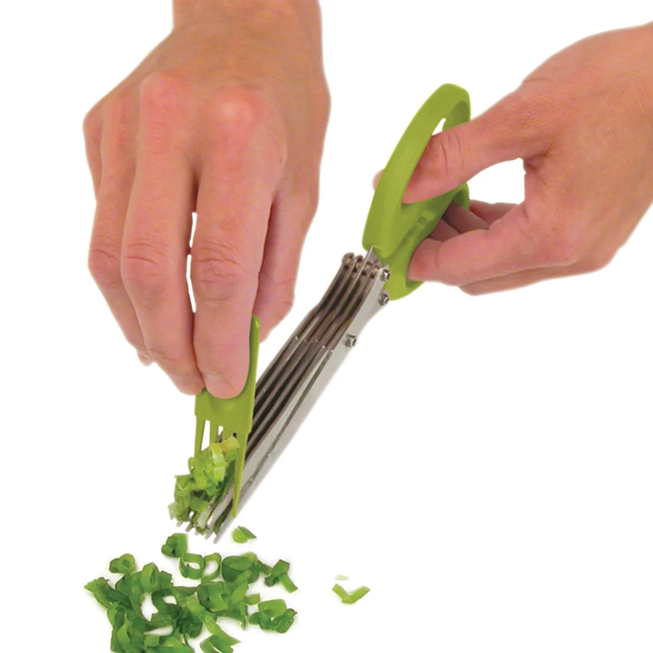 Starfrit Stainless Steel Multi Blade Herb Scissor; Green SRFT80714AZ