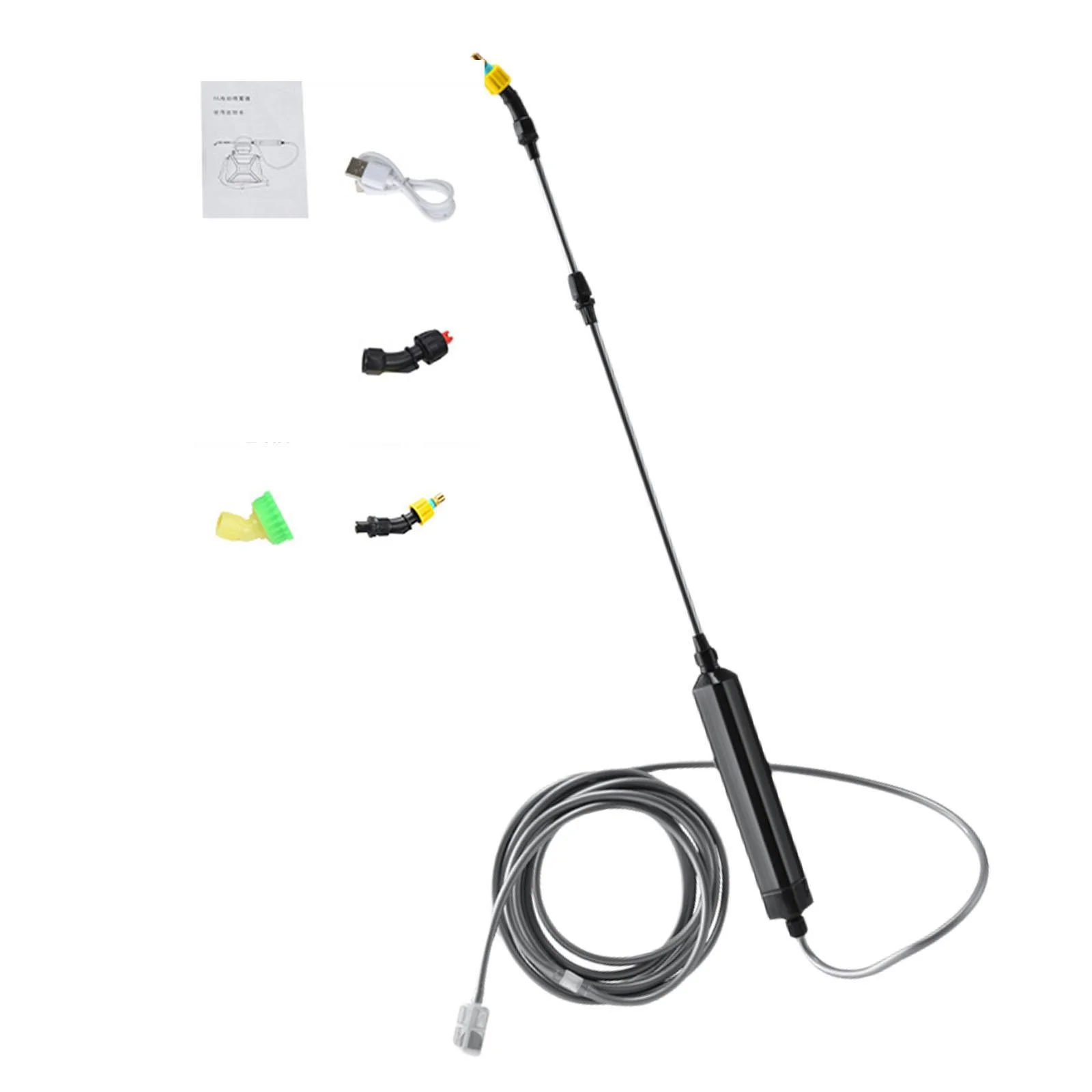 simhoa Garden Sprayer Watering Spray Wands Three Adjustable Nozzles with Hose Plant Spray Plant Sprayer for Lawn Yard 2M Water Hose