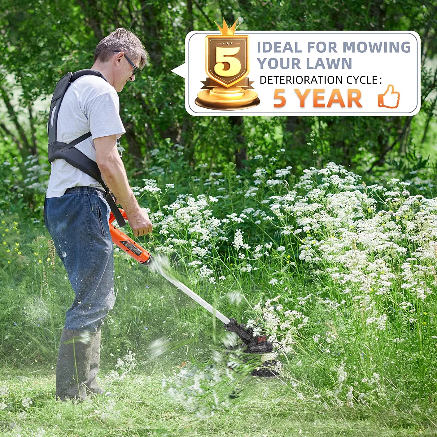 Eventronic Line String Trimmer Replacement Spool, 30ft 0.065