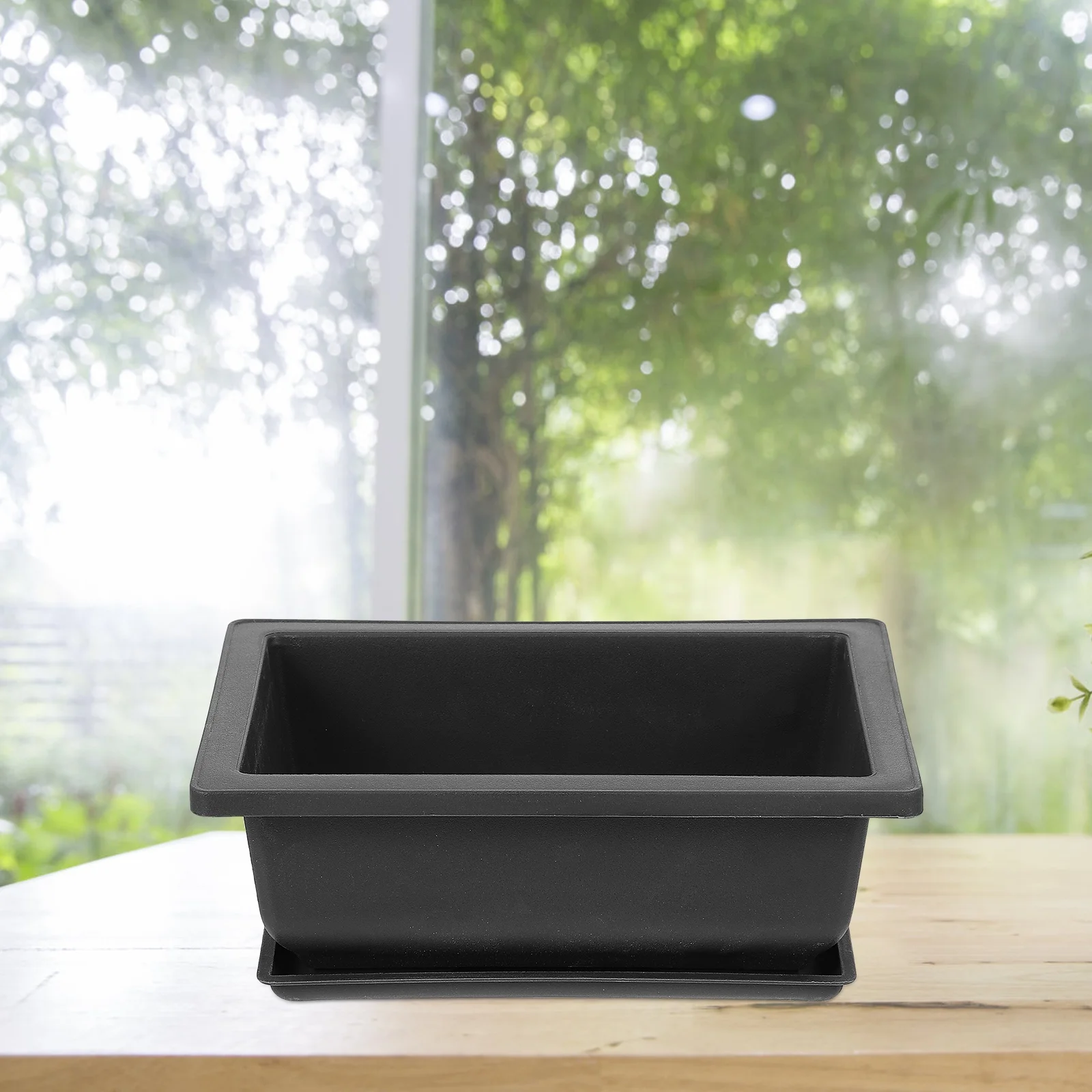 Guichaokj Plastic Planter Practical Flower Pot Useful Plant Pot Gardening Pot with Tray