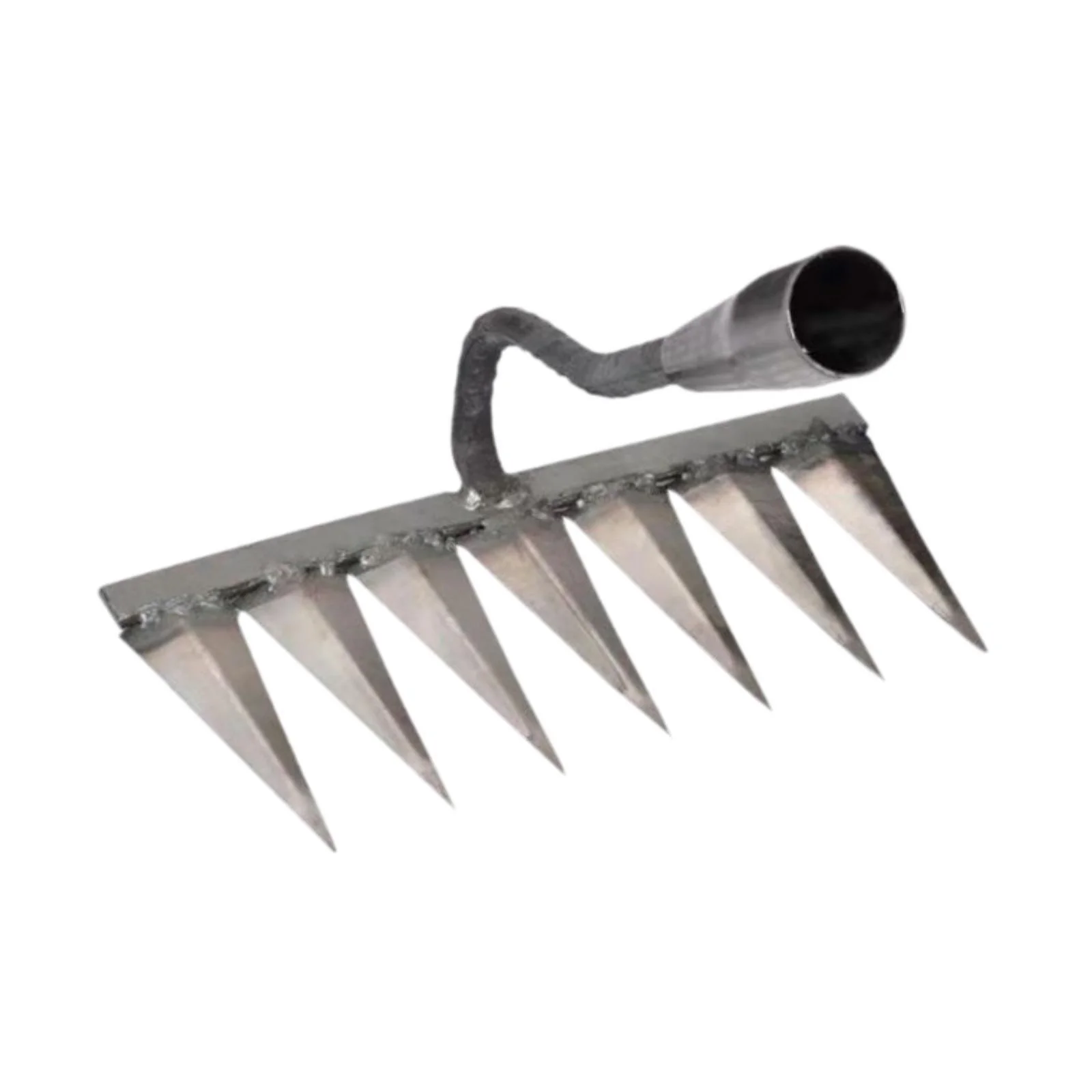 simhoa Garden Hoe Garden Rake Heavy Duty Agricultural Hardened Weeding Rake Garden Weeding Tool for Loosening Vegetable Plowing Yard 28.1x13.5x28cm