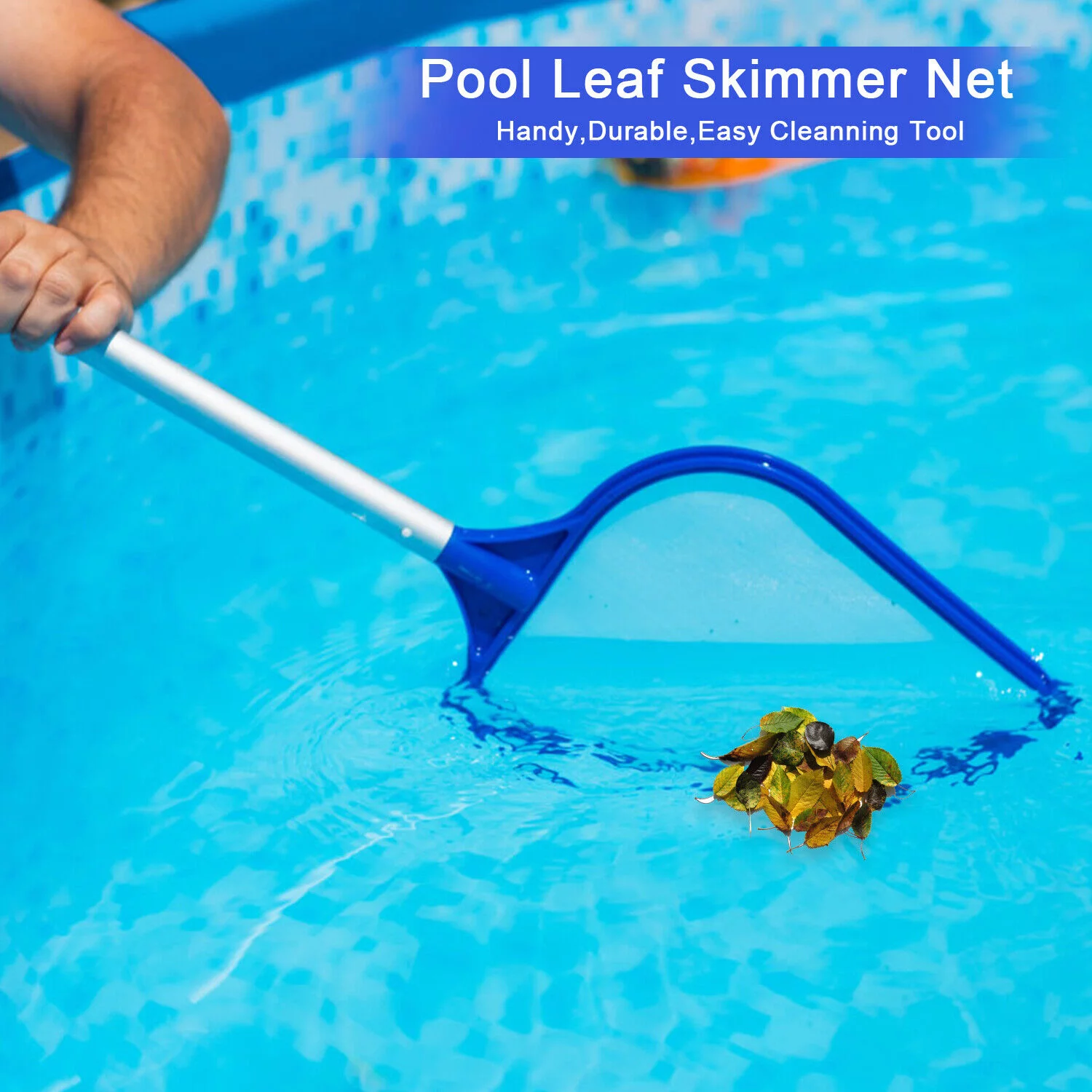 Garden Swimming Pool Cleaning Net Leaf Skimmer Rake Fine Mesh Hot Tub Spa Pond