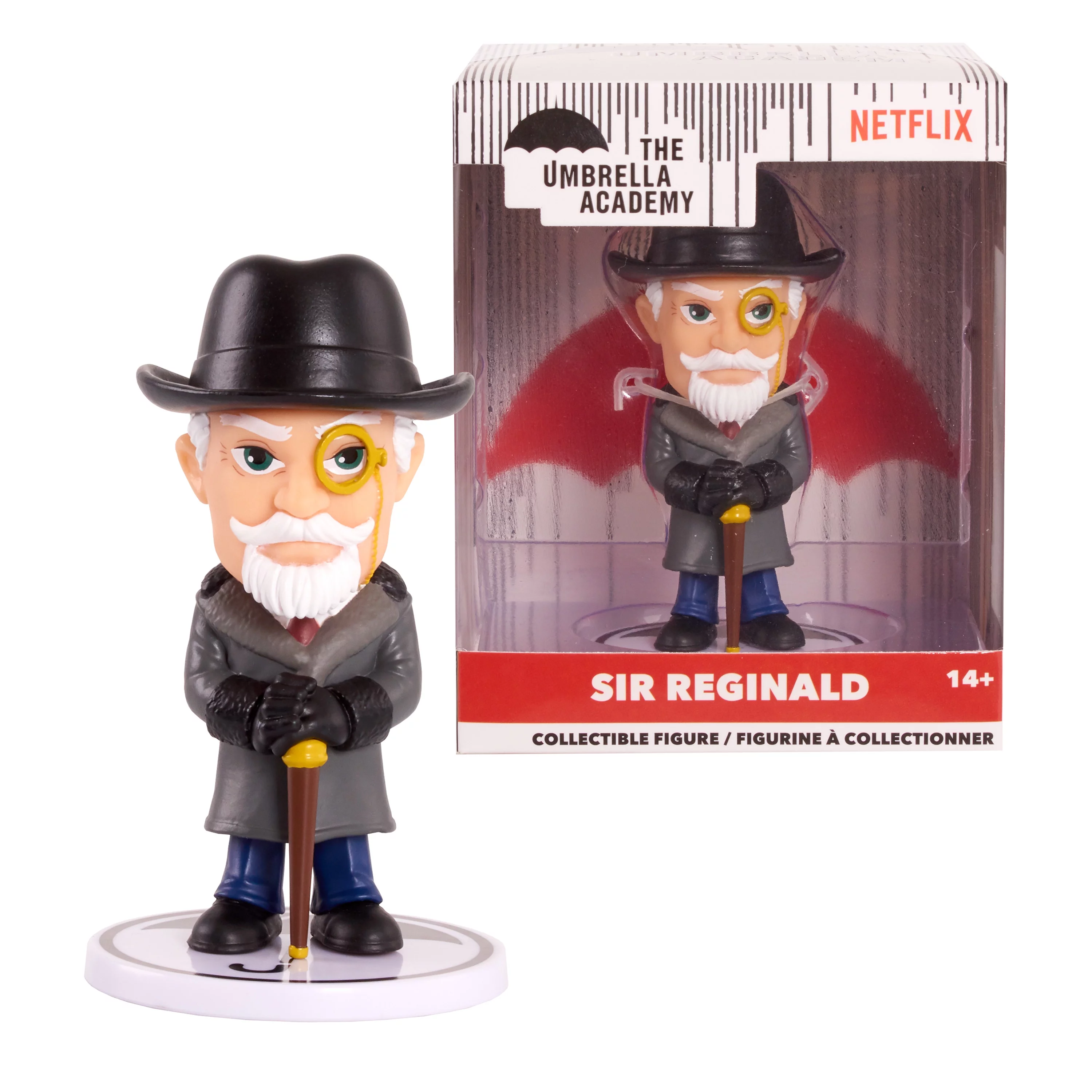 The Umbrella Academy 3.25 Inch Stylized Collectible Figure, Sir Reginald Hargreeves,  Kids Toys for Ages 14 Up, Gifts and Presents