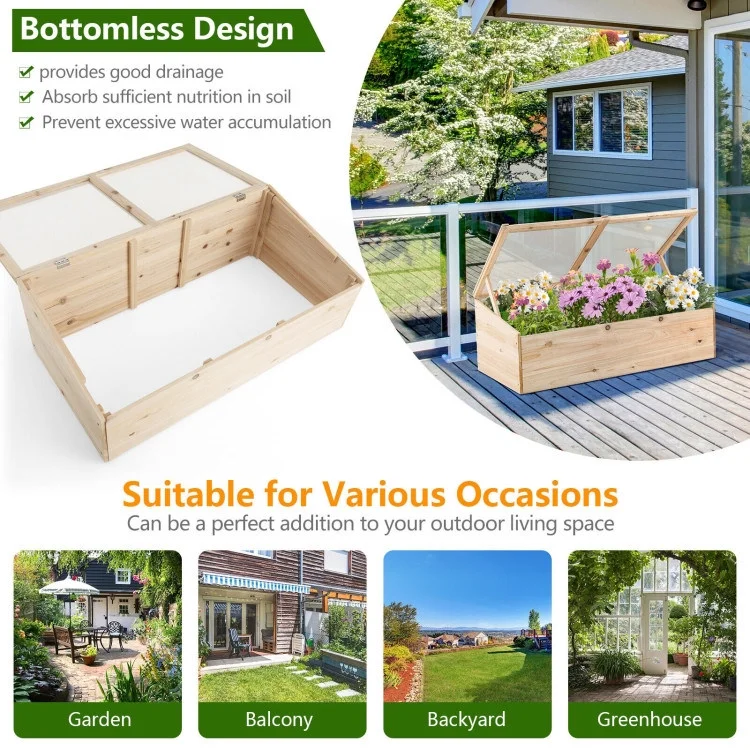 Premium Garden Greenhouse Raised Bed with Tilt Design - Elevate Your Gardening Experience