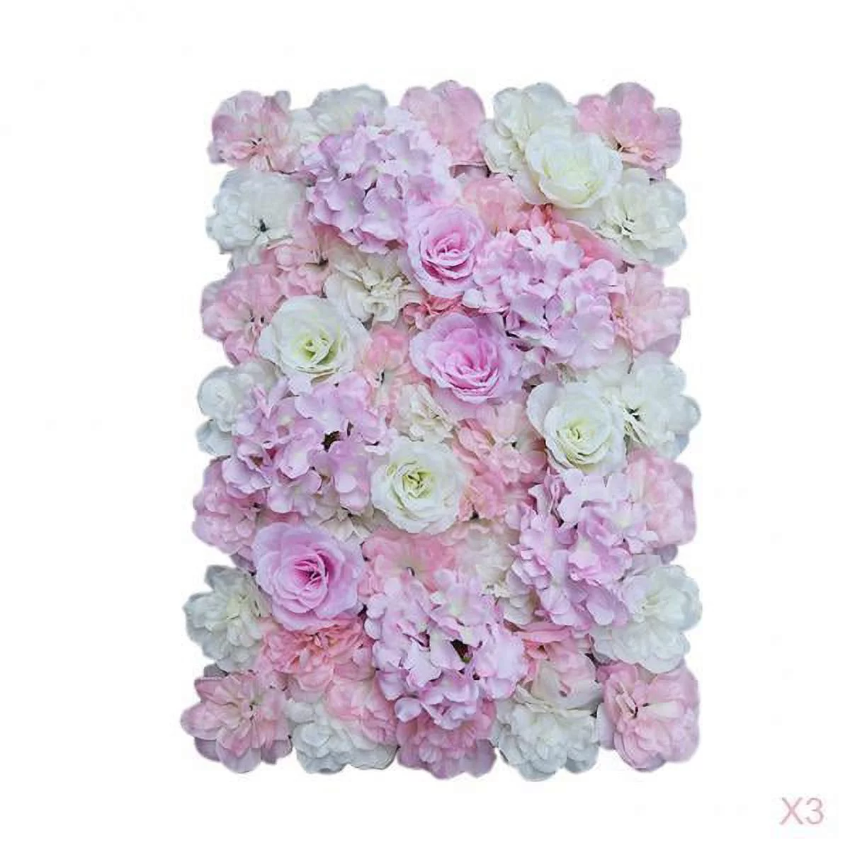 3pcs 40X60cm Artificial Silk flower panel Decoration Decorative Silk Hydrangea Wall Panel Wedding Decoration Backdrop Panels