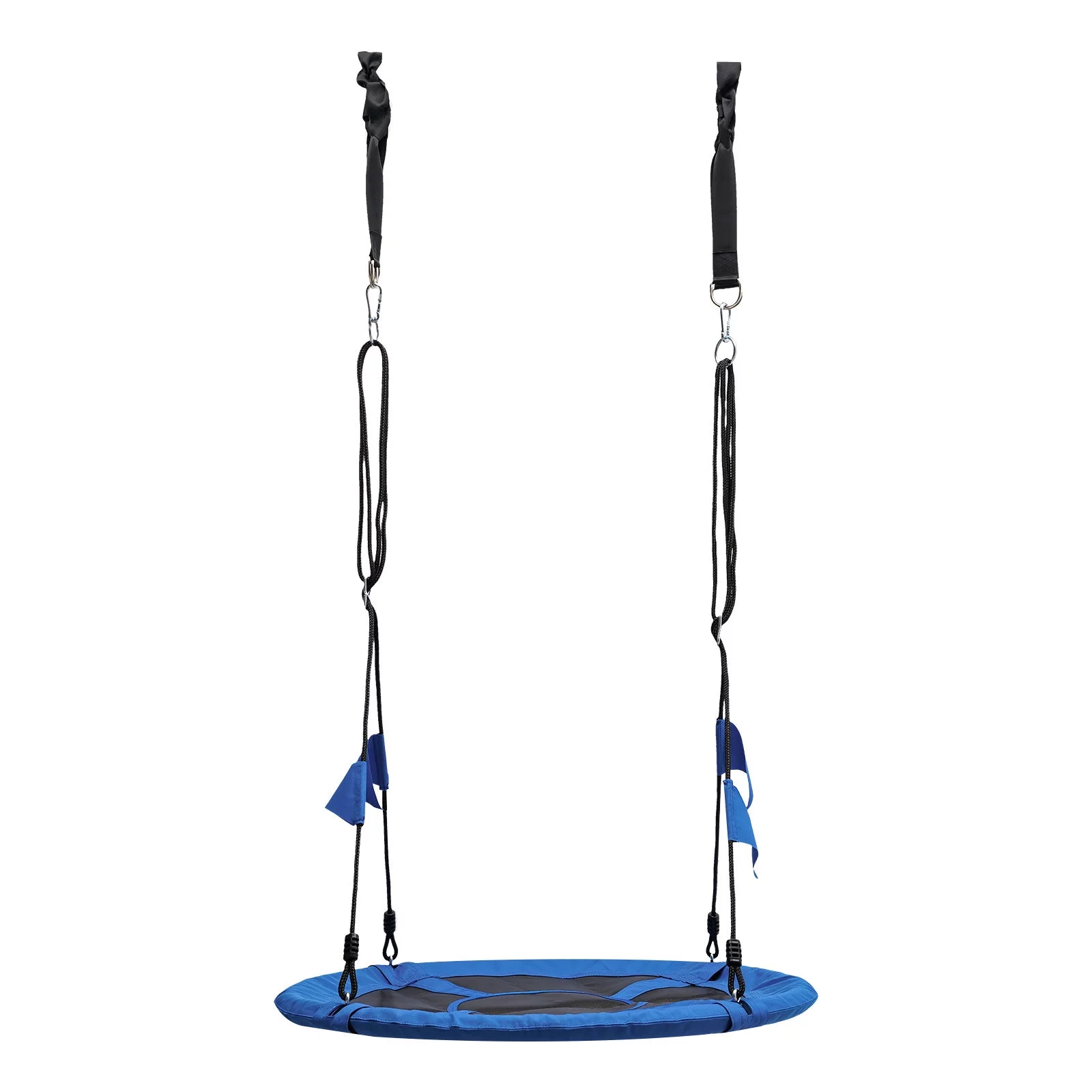 Wuzstar 3.2ft Saucer Tree Swing Waterproof 900D Oxford Swing Sets with Tree Hanging Straps, Steel Frame and Adjustable Ropes