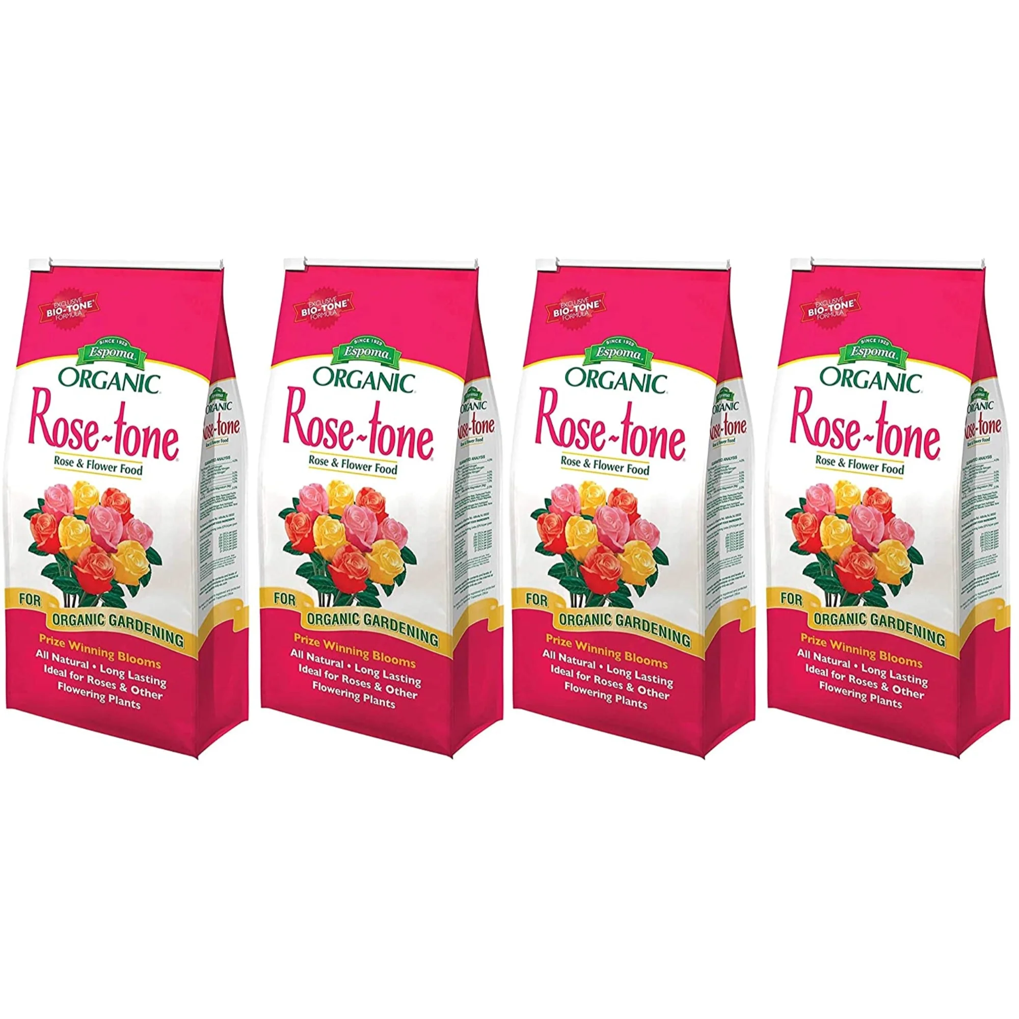 Espoma (#RT8) Rose-Tone Rose & Flower Plant Food, 8# (4 Paсk)