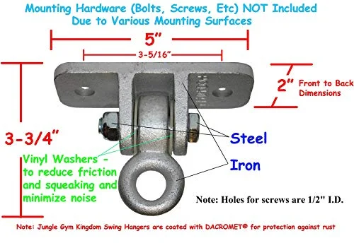 Jungle Gym Kingdom Heavy Duty Swing Hangers