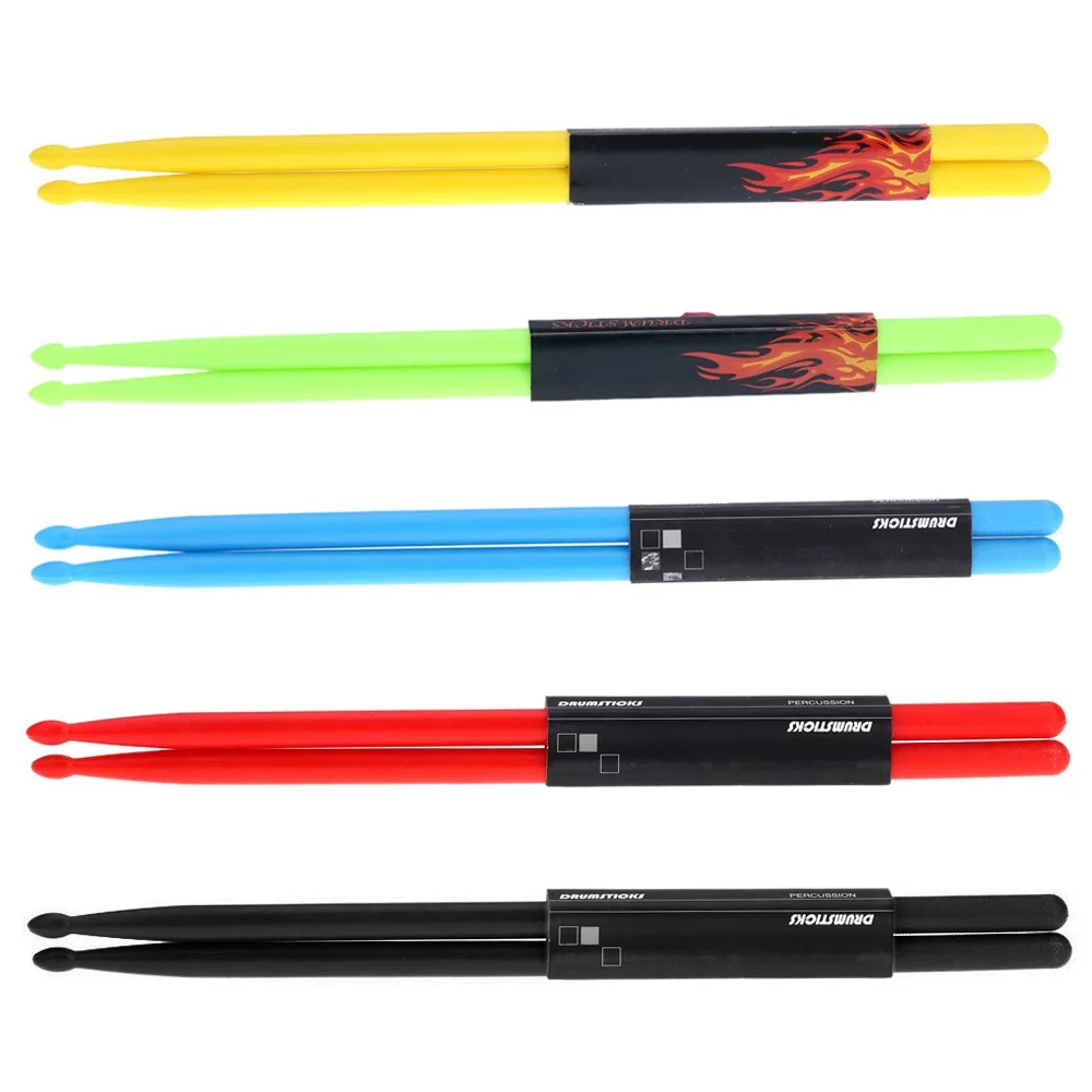 Pristin Drumstick,5a Drumsticks Siuke Nylon Drum Set Pair Of 5a Drum Sticks Fit All Drums Nylon Fit All Stick With Nylon All Drums Professional Rookin