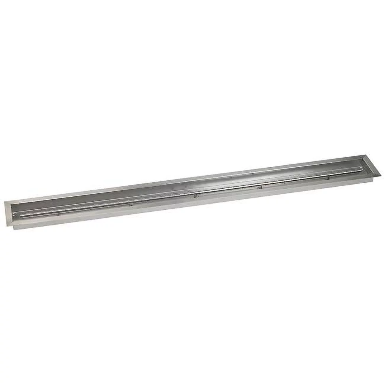 American Fireglass SS-LCB-72 72 x 6 in. Stainless Steel Linear Drop-In Fire Pit Pan