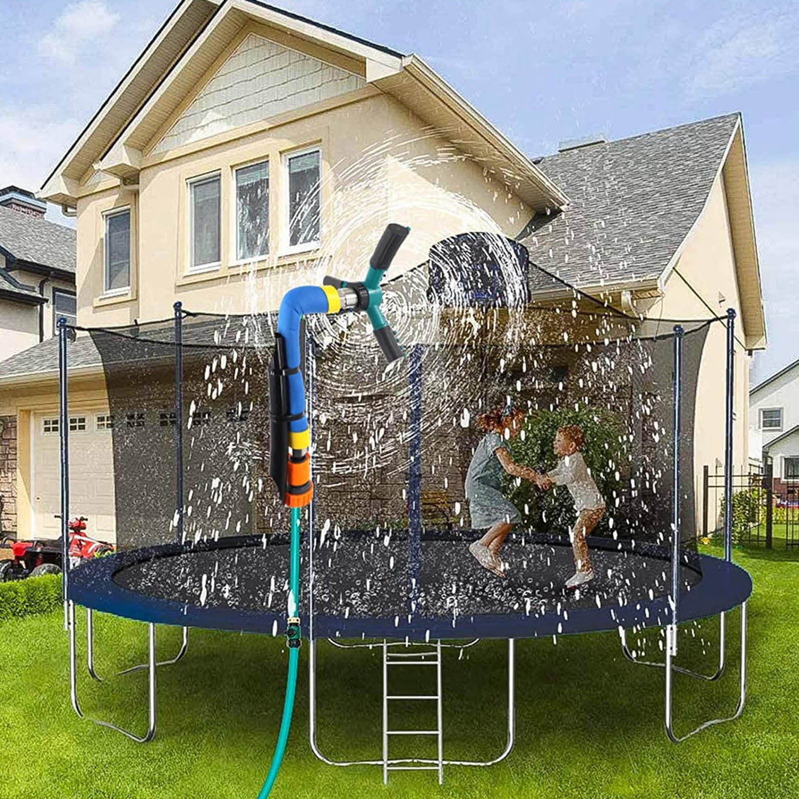 ZiSUGP 360° Rotating Sprinklers Large Area Coverage Trampoline Sprinklers Garden Trampoline Sprinklers Garden Tools