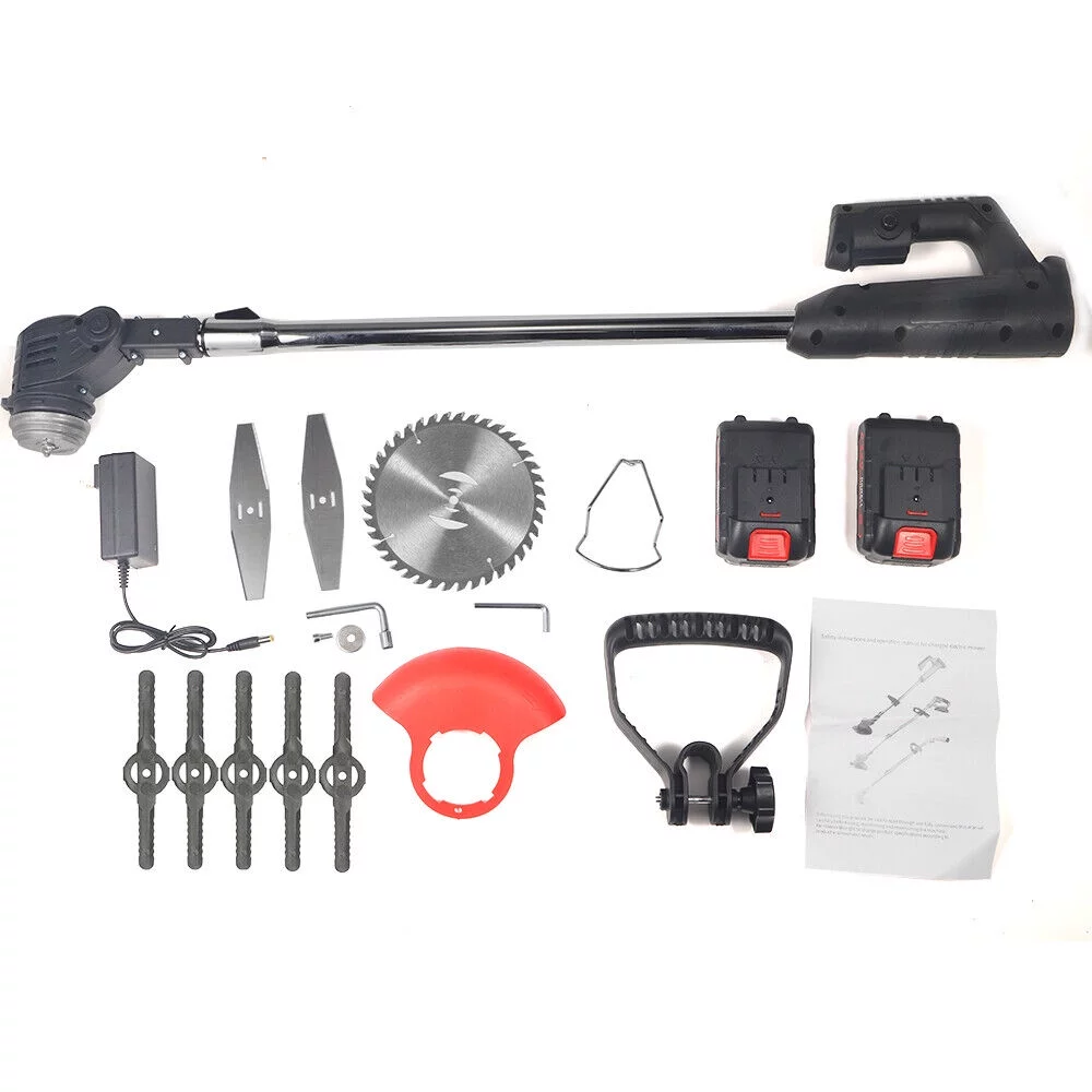 JLLOM NEW Electric Weed Eater - Lawn Edger Cordless Grass String Trimmer Cutter Tool - Effortlessly Trim and Maintain Your Yard