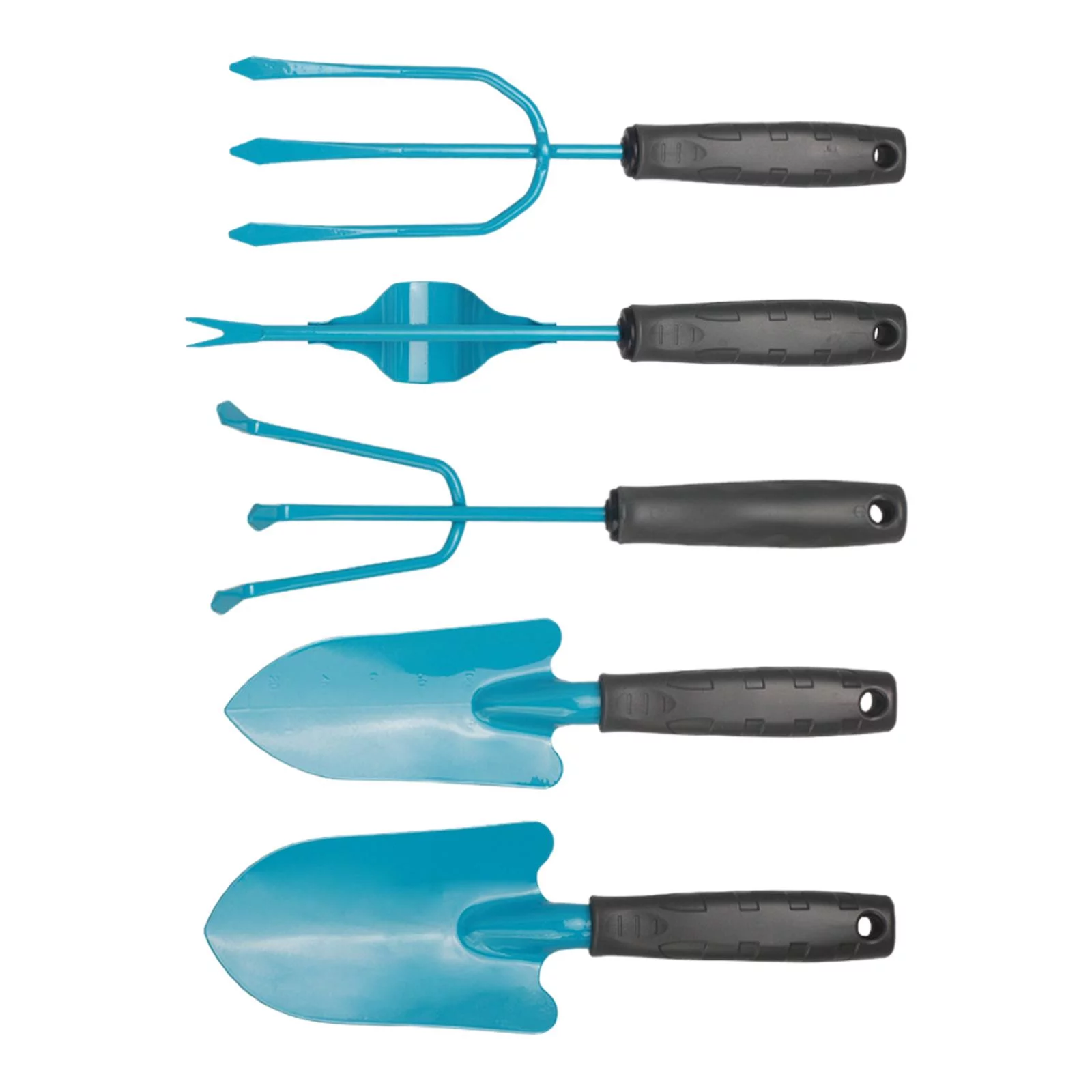 5 Pieces Heavy Duty Garden Shovels with Ergonomic Handle, Hand Shovels for Outside ,Planting ,Patio Lawn