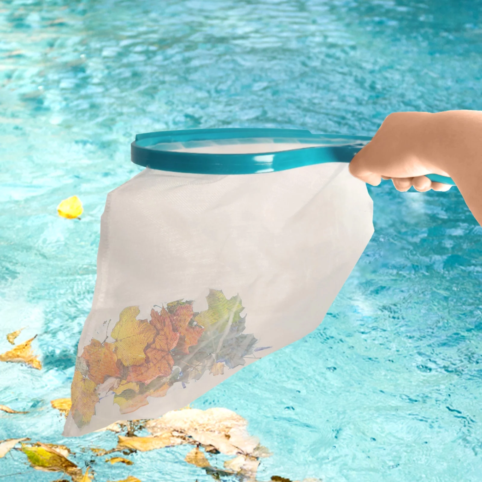 Hiroekza Kitchen Gadgets Kitchen Organizers And Storage Swimming Pool Fishing Net Skimmer Pond Bathtub Leaf Deep Water Fishing Leaf Net Home Essentials