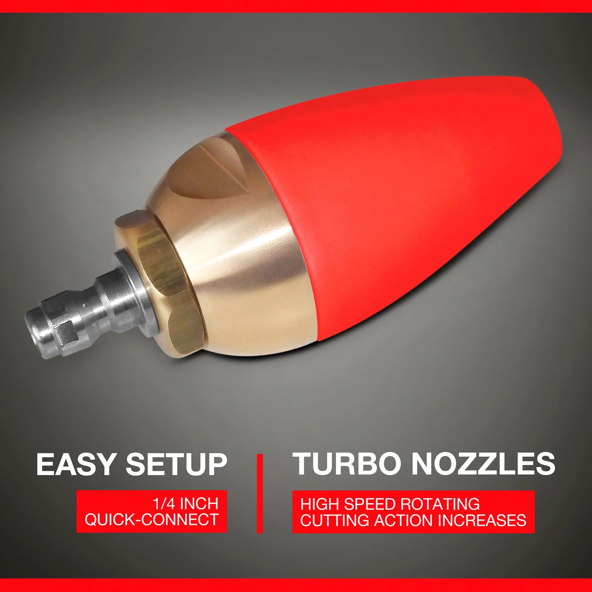NorthStar Pressure Washer Turbo Nozzle, #3.0 Orifice, 3000-5100 PSI