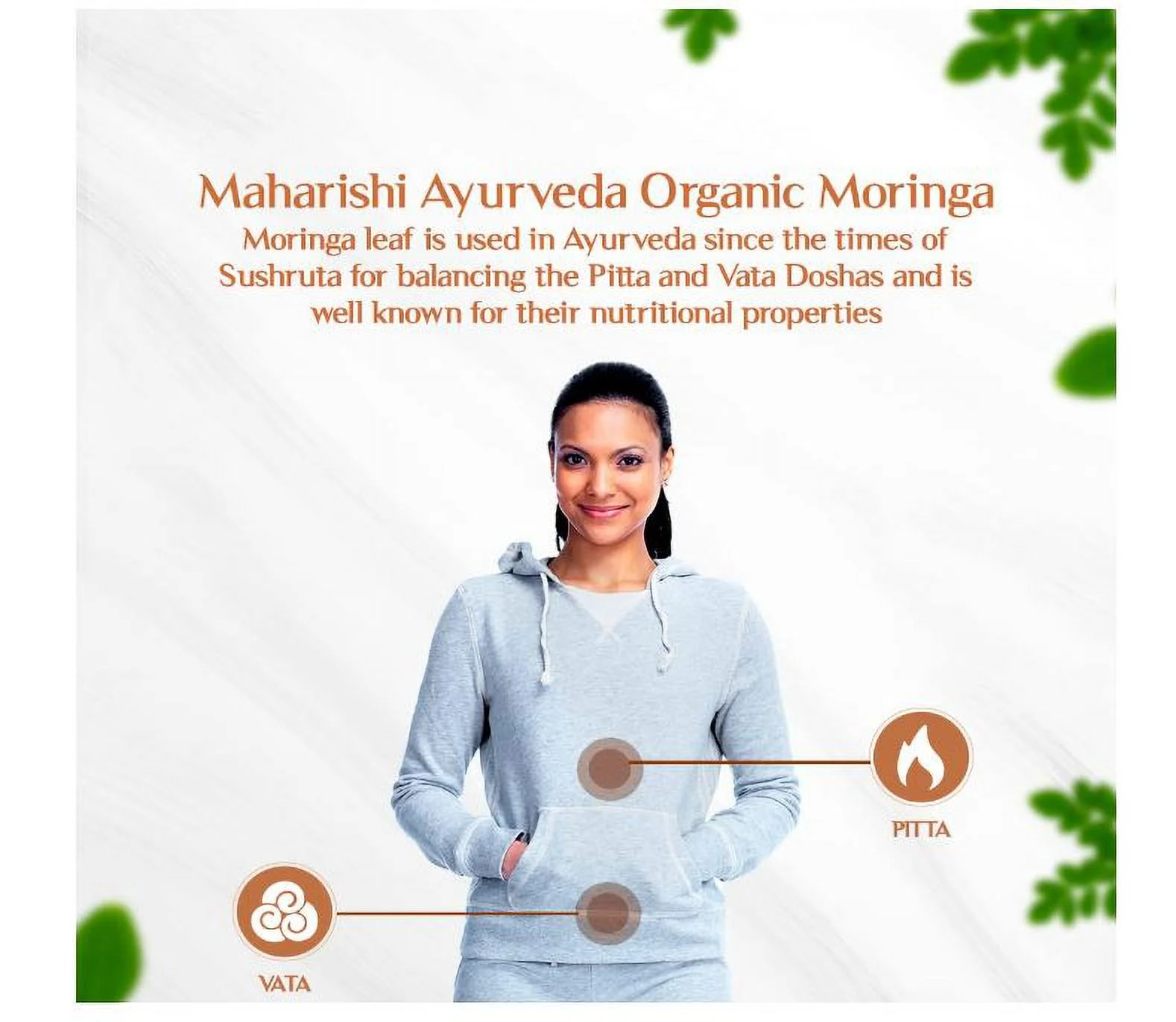 PACK OF 2 X Maharishi Ayurveda Organic Moringa 60 Tablets Pack Each | FREE SHIPP