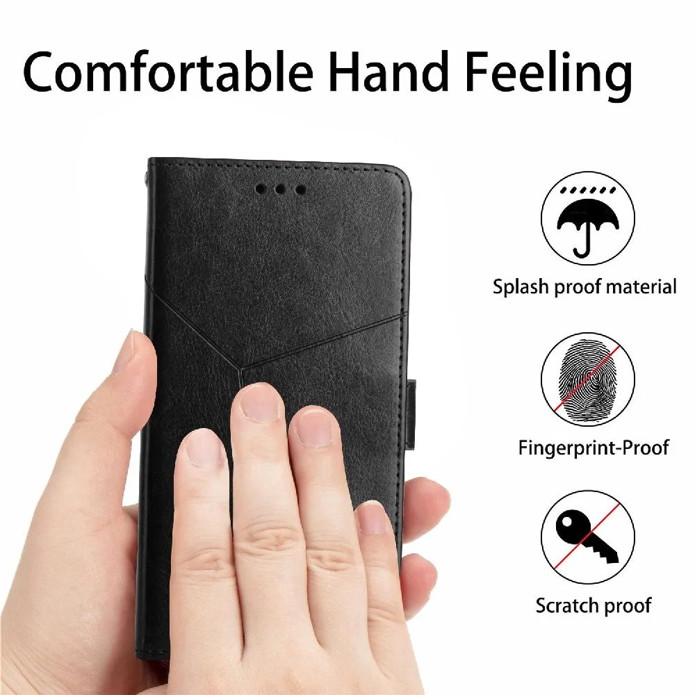Case for OPPO A92/A52 Phone Case Shockproof TPU Shell Kickstand-Durable Leather Wallet Flip Cover Book Folding
