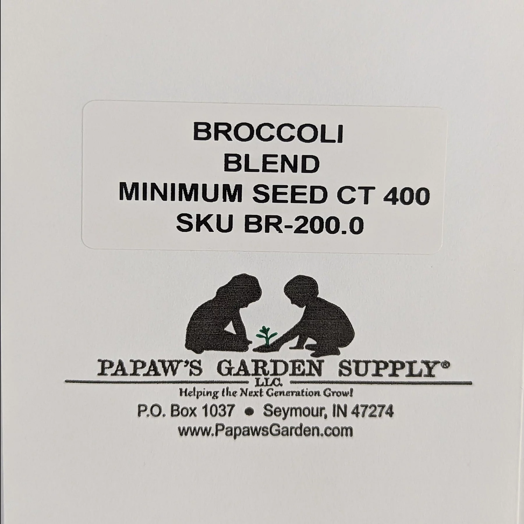 PAPAW'S GARDEN SUPPLY LLC. HELPING THE NEXT GENERATION GROW! Broccoli Bargain Blend 400 Seeds