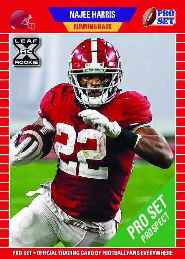 NFL 2021 Pro Set Football Najee Harris Trading Card (XRC Rookie Card)