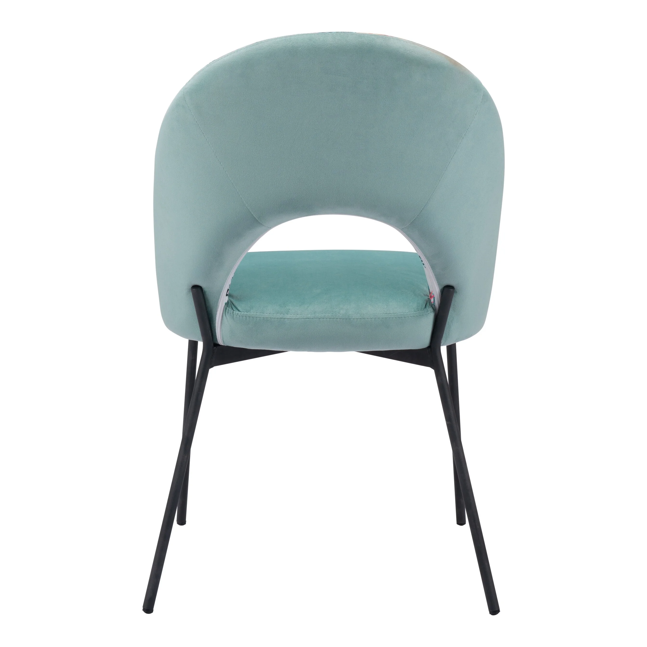 Maile Home Current Creek Dining Chair (Set of 2) Multicolor Print & Green - 54 x 84